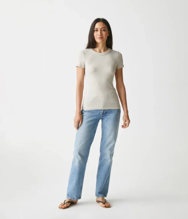 Michael Stars Fallon Shine Tee- T-Shirts | Shine T-Shirts