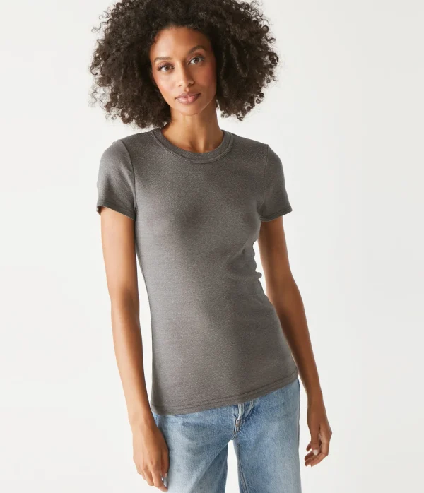 Michael Stars Fallon Shine Tee- T-Shirts | Shine T-Shirts