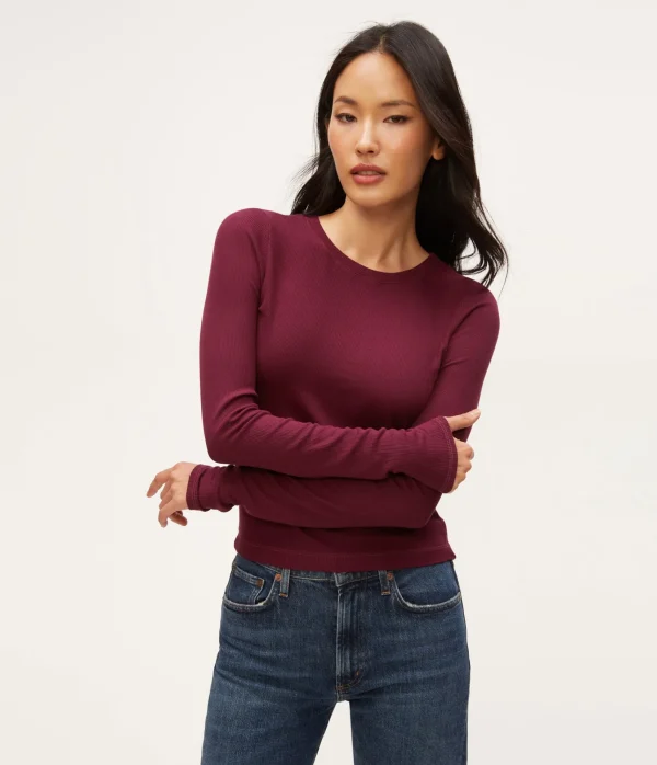 Michael Stars Finn Crew Neck Top- T-Shirts