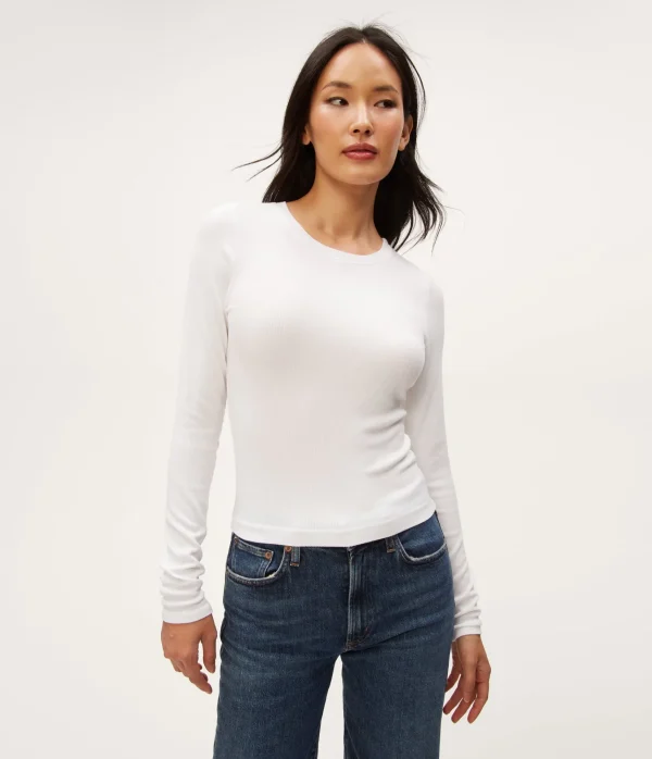 Michael Stars Finn Crew Neck Top- T-Shirts