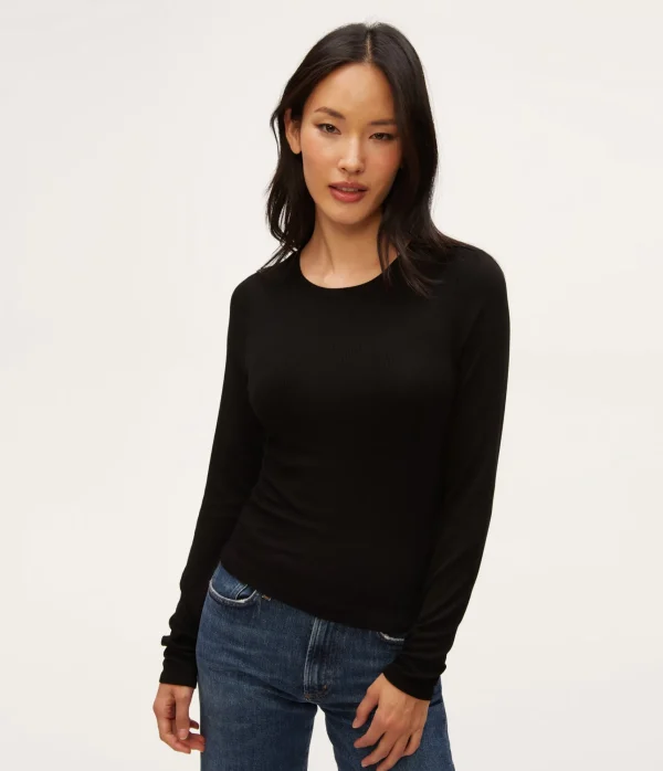 Michael Stars Finn Crew Neck Top- T-Shirts