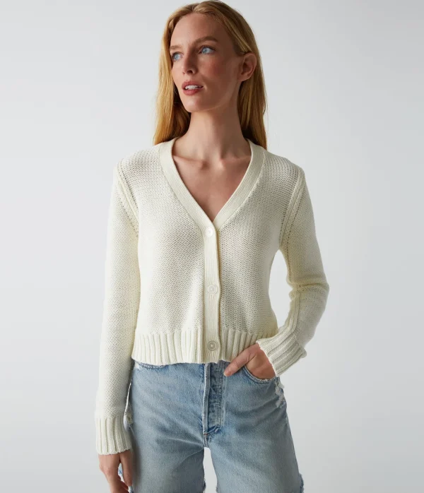 Michael Stars Fran Cropped Cardigan- Sweaters & Cardigans