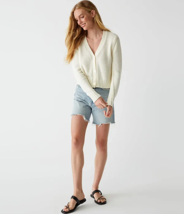 Michael Stars Fran Cropped Cardigan- Sweaters & Cardigans