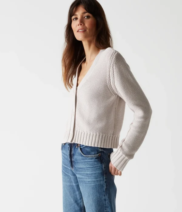 Michael Stars Fran Cropped Cardigan- Sweaters & Cardigans