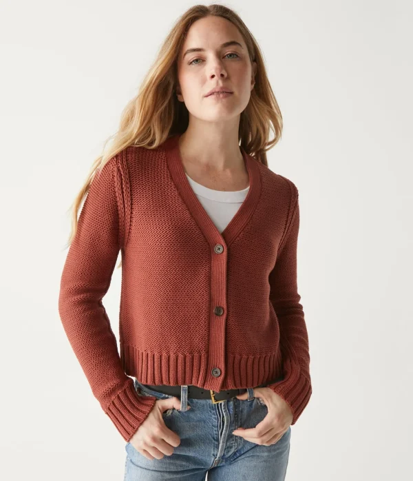 Michael Stars Fran Cropped Cardigan- Sweaters & Cardigans