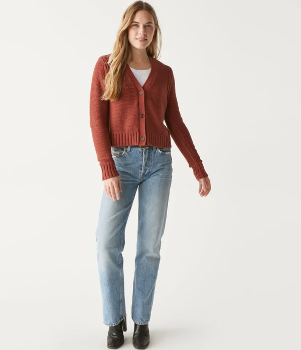 Michael Stars Fran Cropped Cardigan- Sweaters & Cardigans