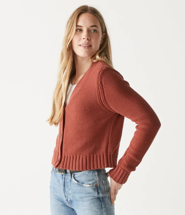 Michael Stars Fran Cropped Cardigan- Sweaters & Cardigans