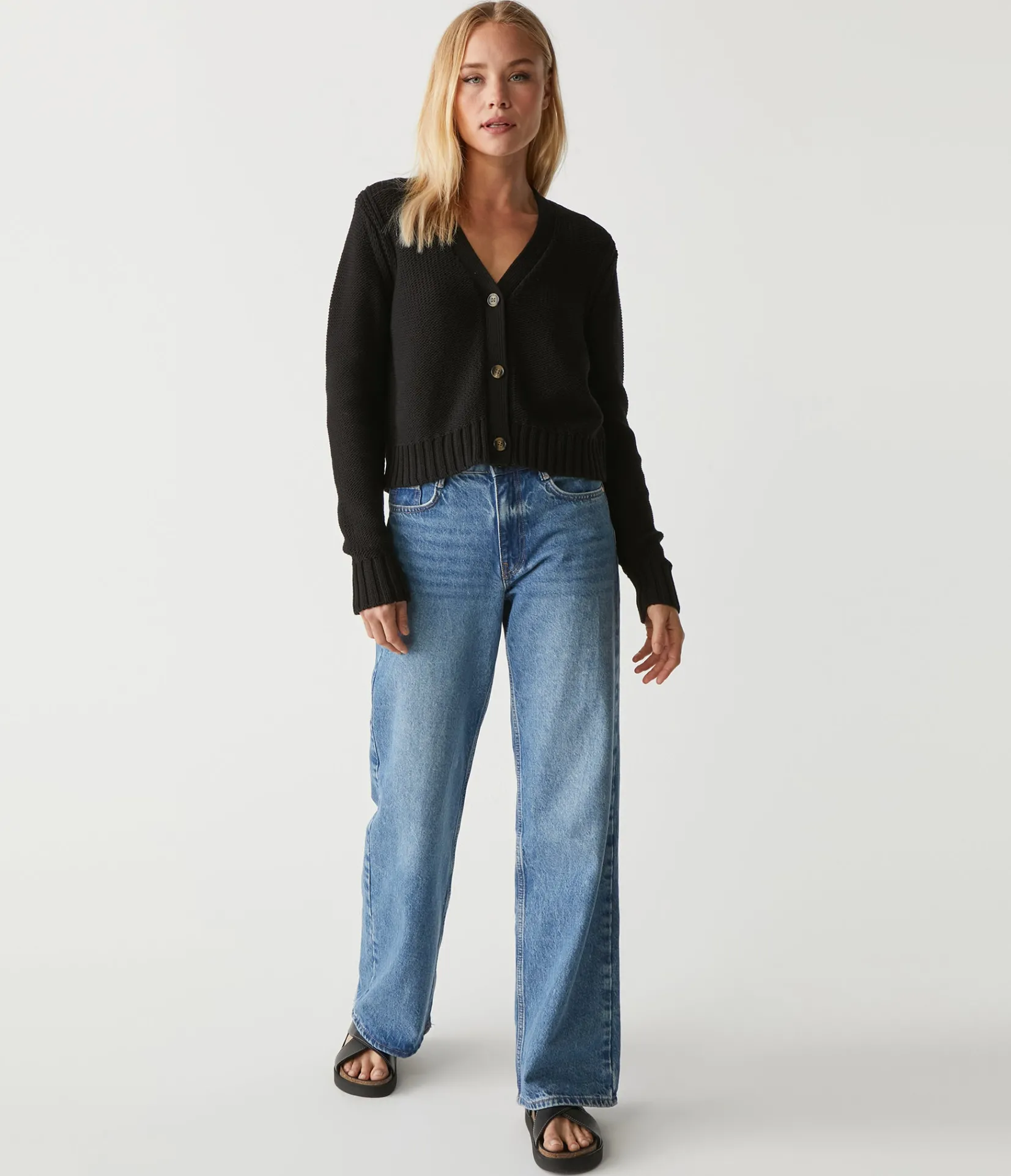 fran_cropped_cardigan_5.webp Michael Stars Fran Cropped Cardigan- Sweaters & Cardigans