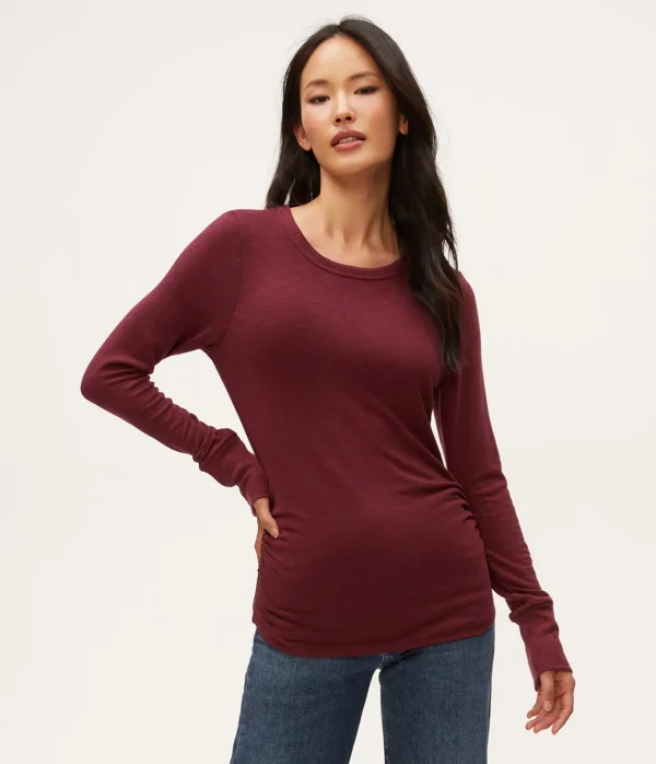 Michael Stars Freja Ruched Top- T-Shirts