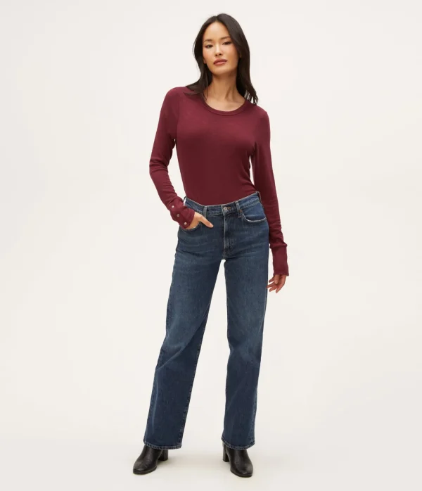 Michael Stars Freja Ruched Top- T-Shirts