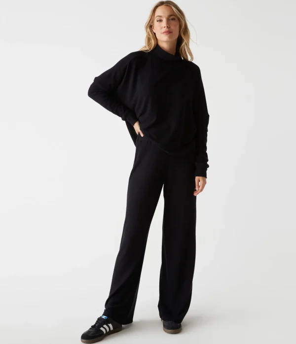 Michael Stars Frida Mock Neck Top- Loungewear