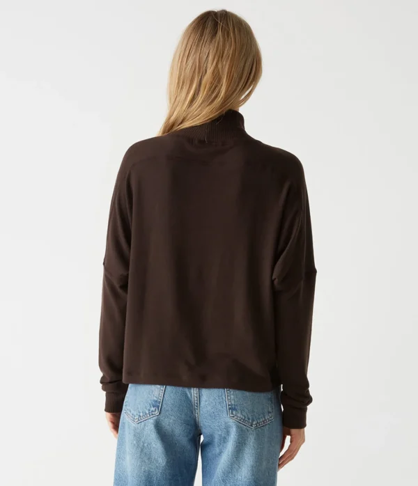 Michael Stars Frida Mock Neck Top- Loungewear