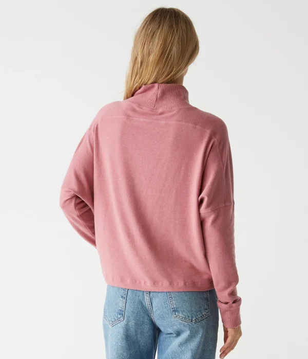 Michael Stars Frida Mock Neck Top- Loungewear