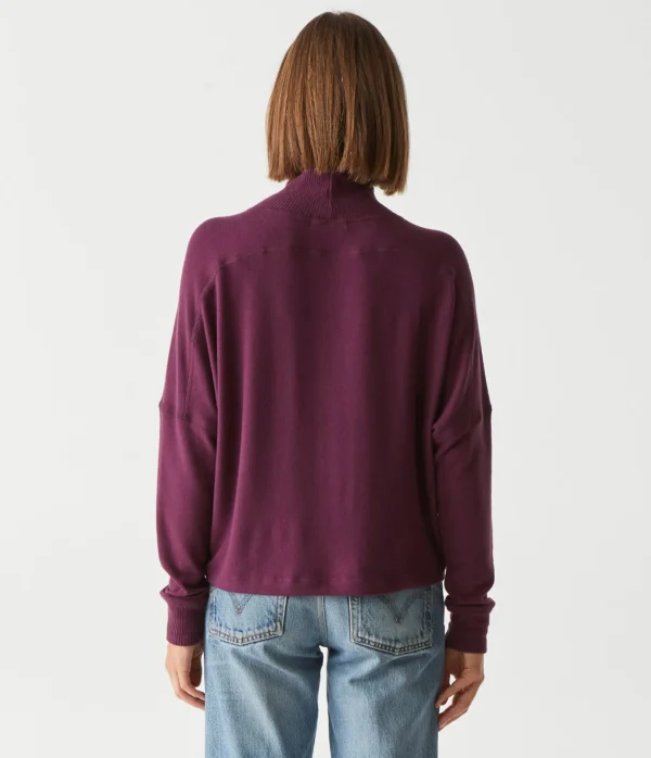 Michael Stars Frida Mock Neck Top- Loungewear