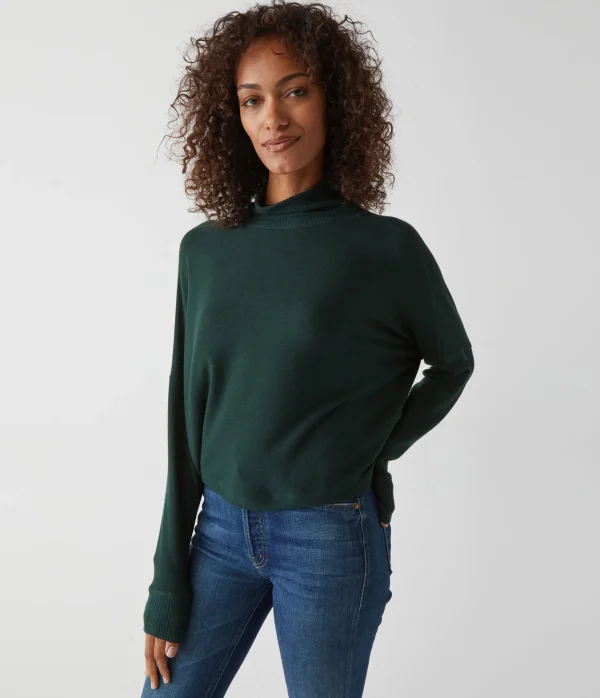 Michael Stars Frida Mock Neck Top- Loungewear