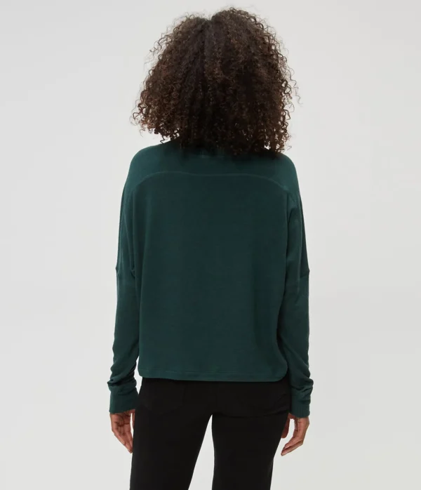 Michael Stars Frida Mock Neck Top- Loungewear