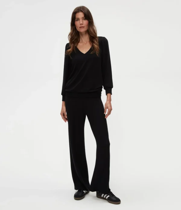 Michael Stars Gabriella V-Neck Top- Loungewear