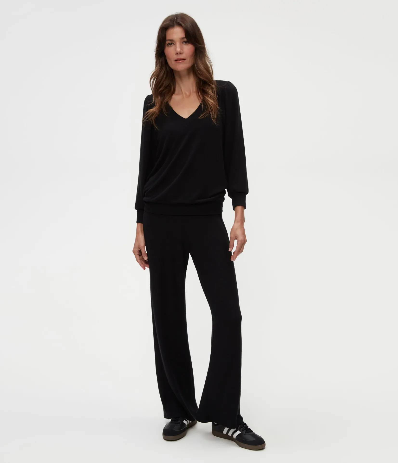 gabriella_vneck_top_18.webp Michael Stars Gabriella V-Neck Top- Loungewear