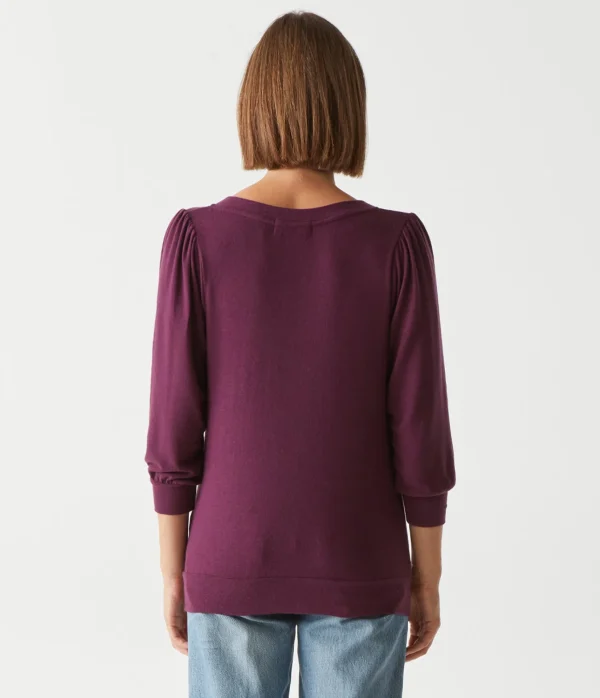 Michael Stars Gabriella V-Neck Top- Loungewear
