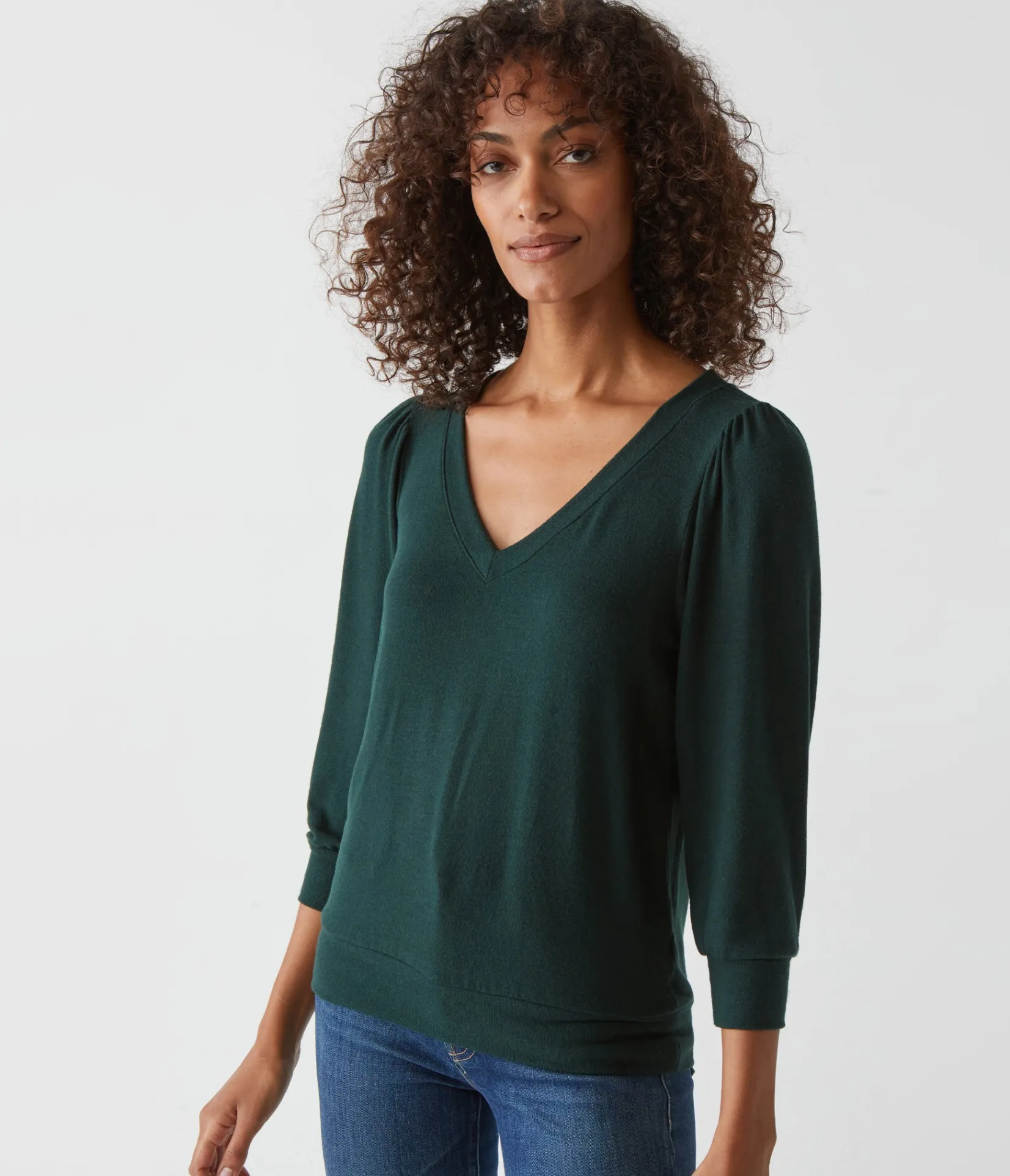 gabriella_vneck_top_44.webp Michael Stars Gabriella V-Neck Top- Loungewear