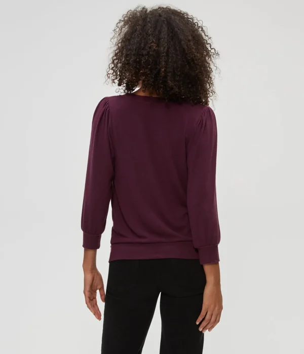 Michael Stars Gabriella V-Neck Top- Loungewear