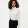 Michael Stars Gail Ribbed Turtleneck- T-Shirts