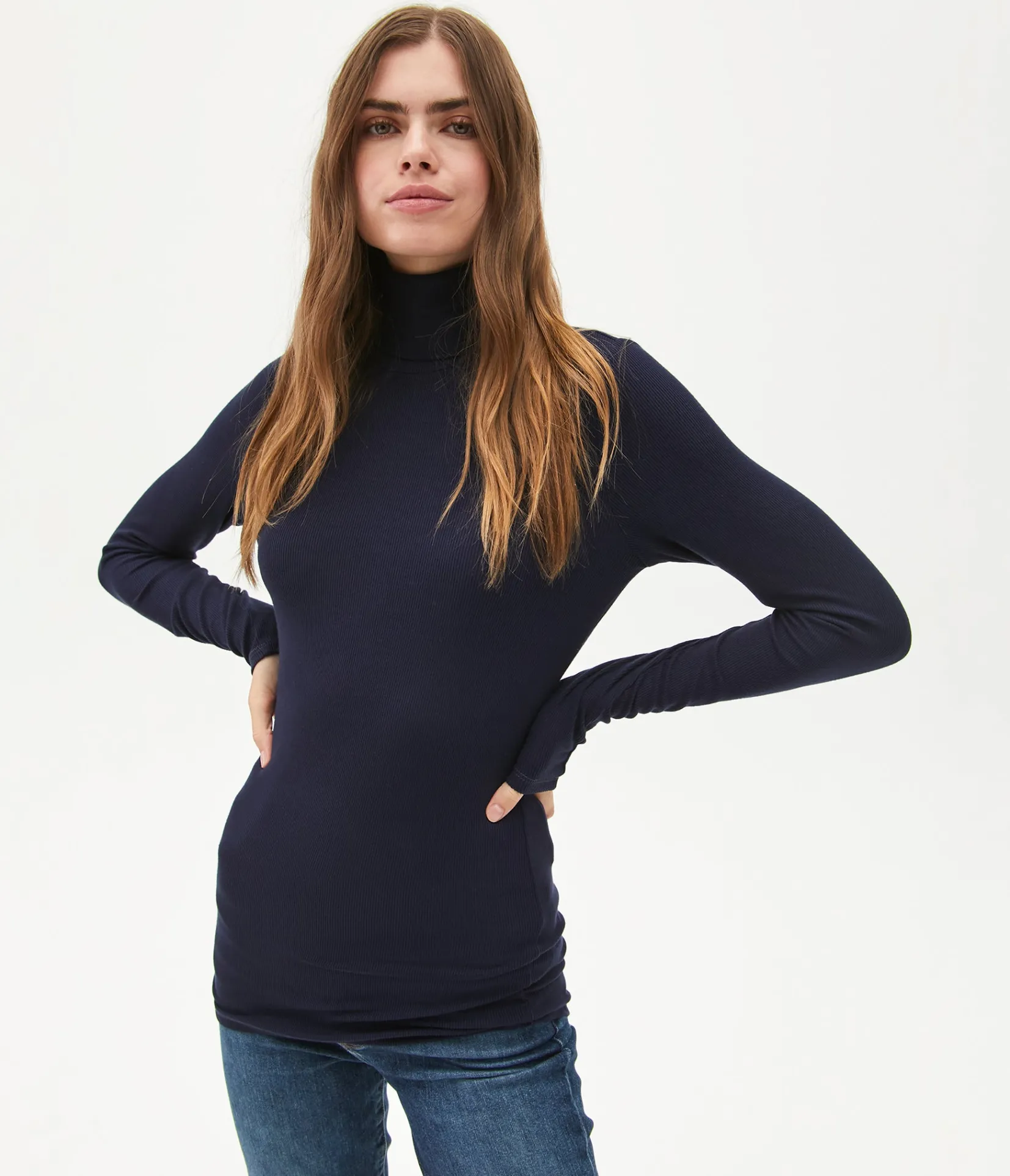 gail_ribbed_turtleneck_8.webp Michael Stars Gail Ribbed Turtleneck- T-Shirts