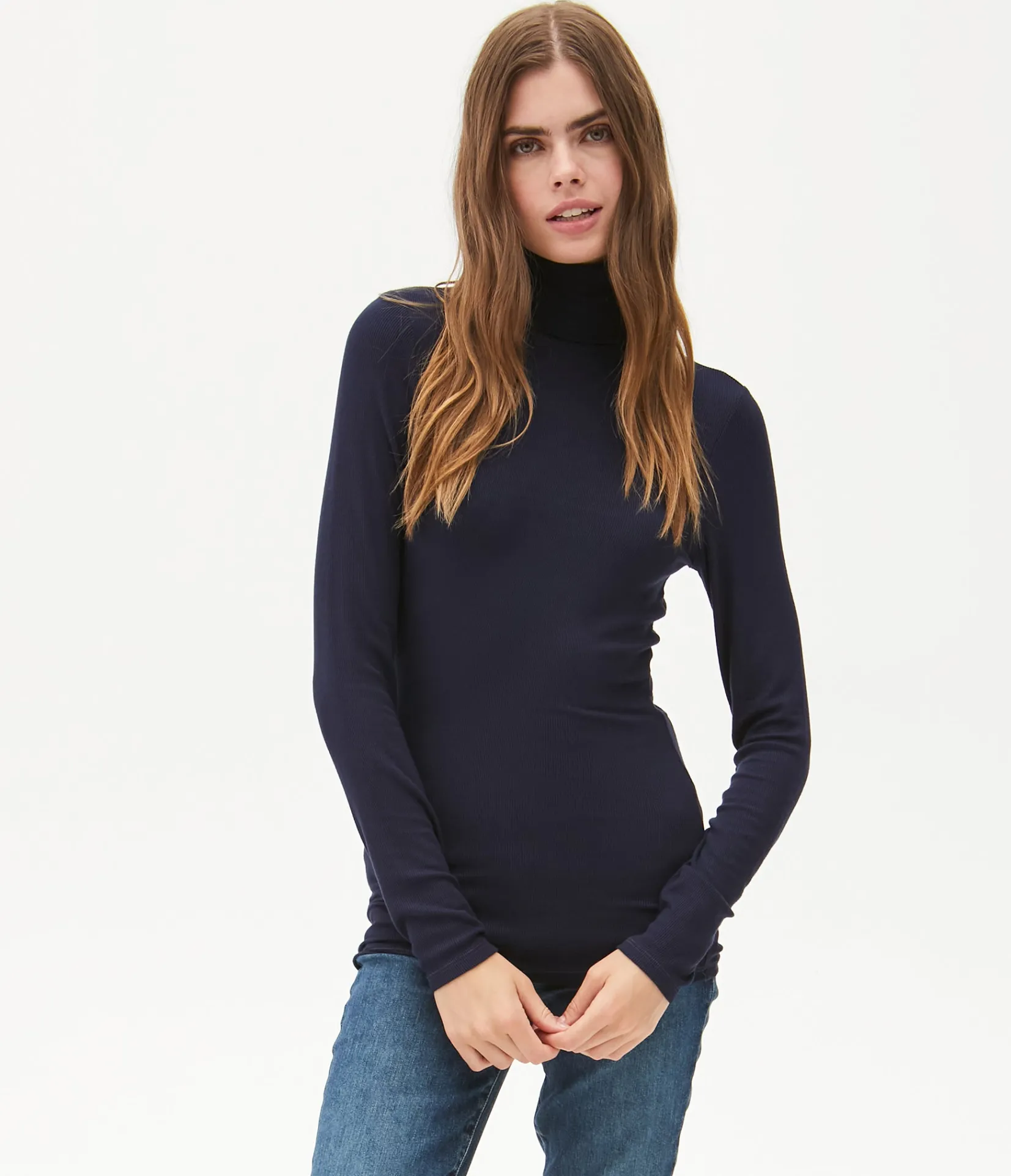 gail_ribbed_turtleneck_9.webp Michael Stars Gail Ribbed Turtleneck- T-Shirts