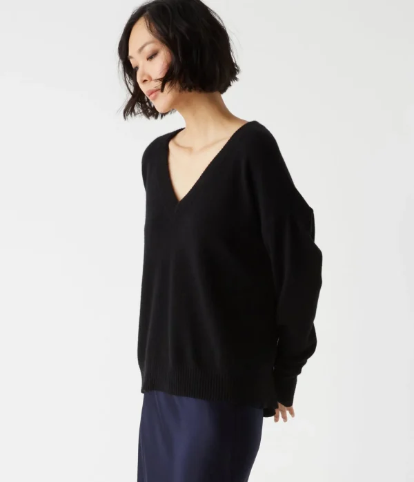 Michael Stars Gemma V-Neck Cashmere Sweater- Sweaters & Cardigans