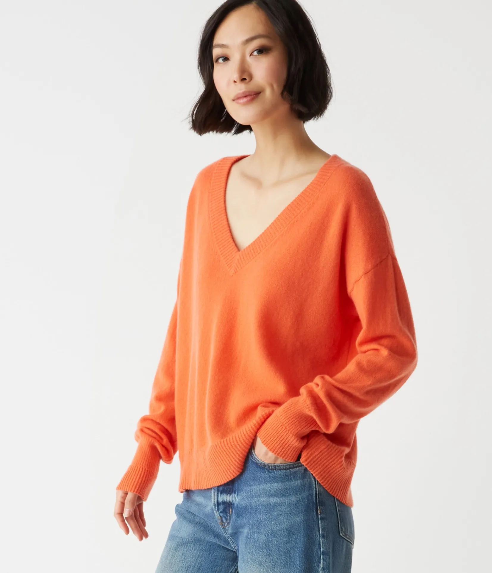 gemma_vneck_cashmere_sweater_18.webp Michael Stars Gemma V-Neck Cashmere Sweater- Sweaters & Cardigans