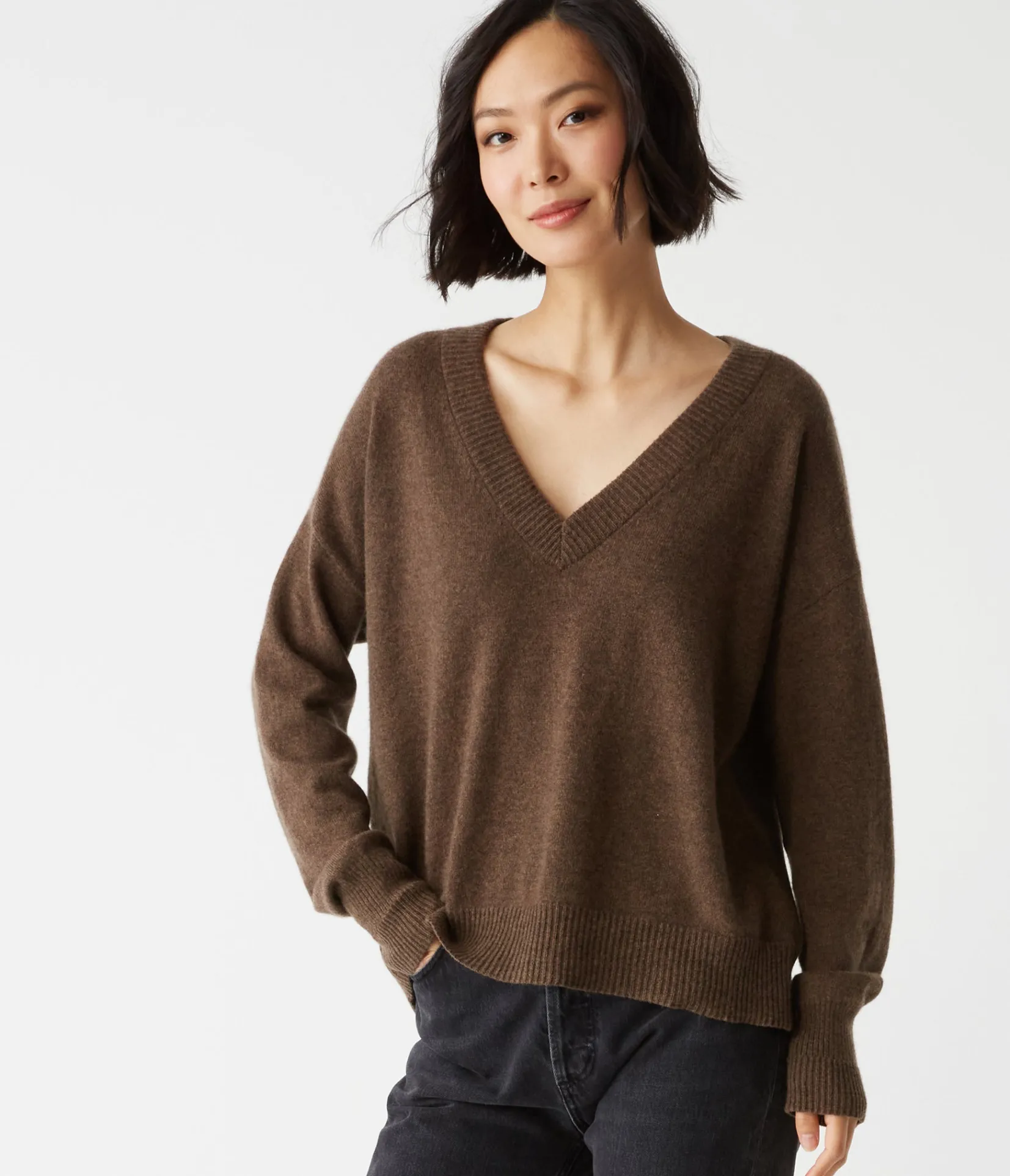 gemma_vneck_cashmere_sweater_26.webp Michael Stars Gemma V-Neck Cashmere Sweater- Sweaters & Cardigans