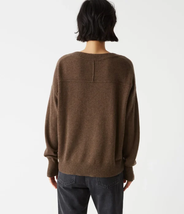 Michael Stars Gemma V-Neck Cashmere Sweater- Sweaters & Cardigans