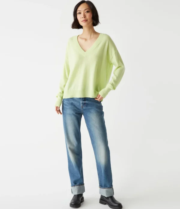 Michael Stars Gemma V-Neck Cashmere Sweater- Sweaters & Cardigans