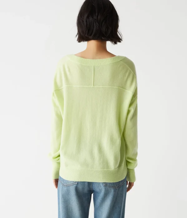 Michael Stars Gemma V-Neck Cashmere Sweater- Sweaters & Cardigans
