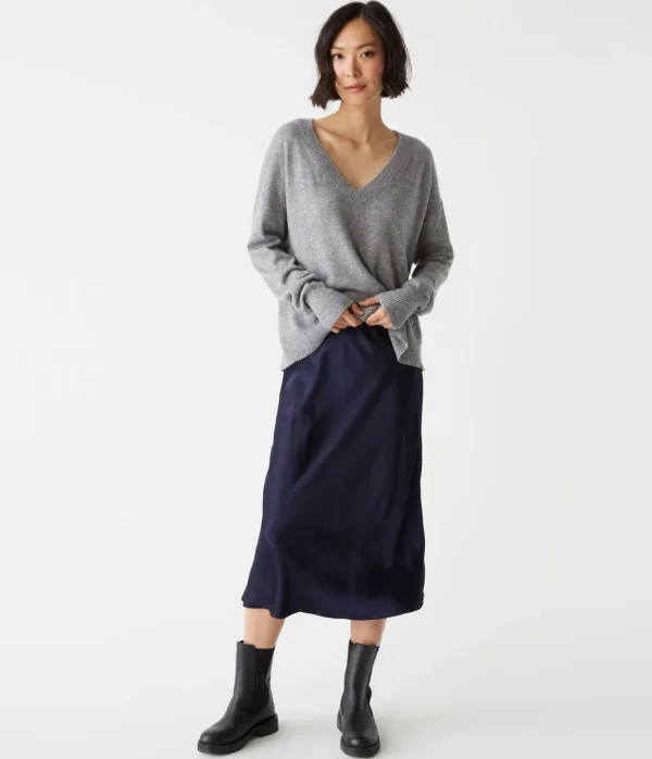 Michael Stars Gemma V-Neck Cashmere Sweater- Sweaters & Cardigans