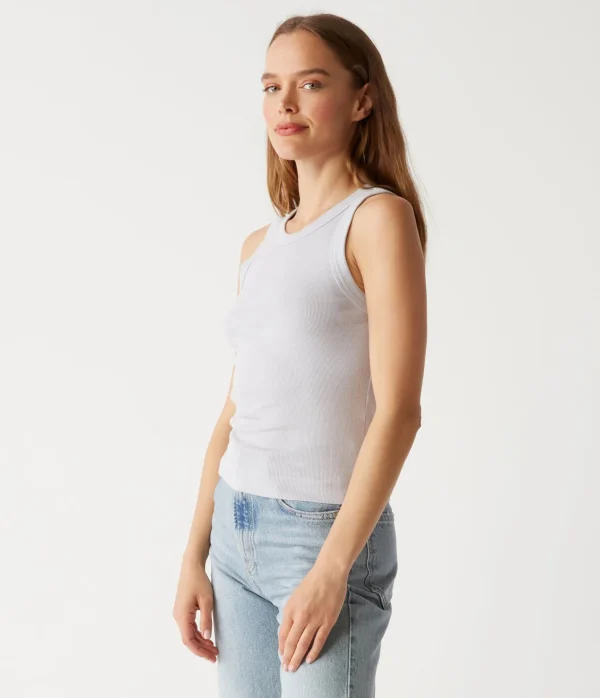 Michael Stars Gina Ribbed Crop Tank- Tank Tops | Ultra Rib T-Shirts