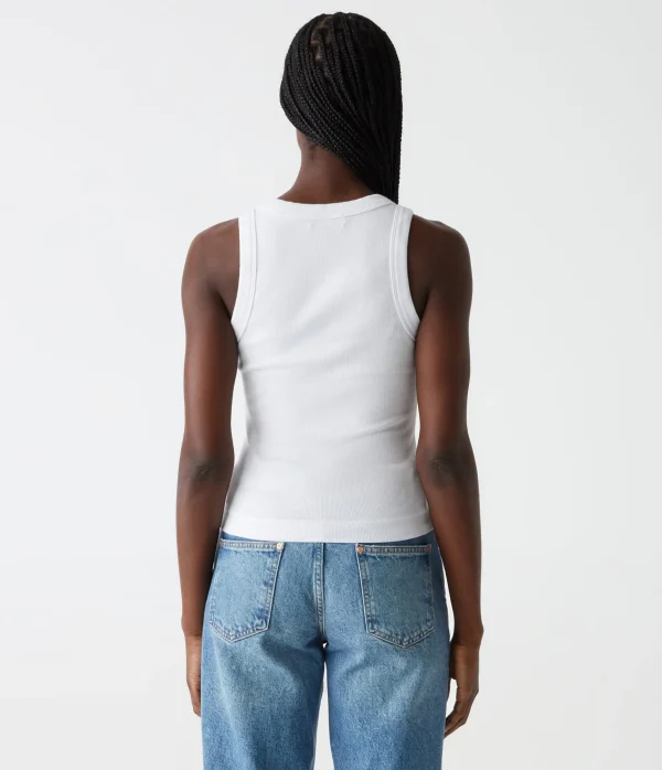 Michael Stars Gina Ribbed Crop Tank- Tank Tops | Ultra Rib T-Shirts