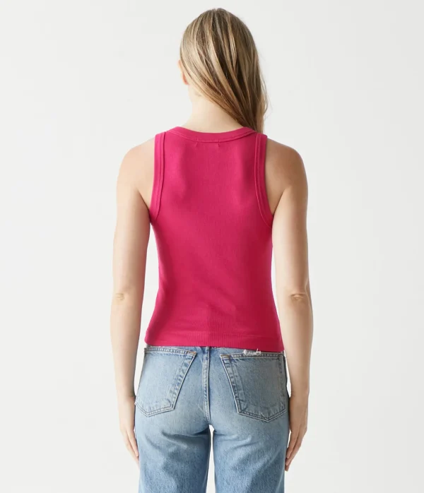 Michael Stars Gina Ribbed Crop Tank- Tank Tops | Ultra Rib T-Shirts