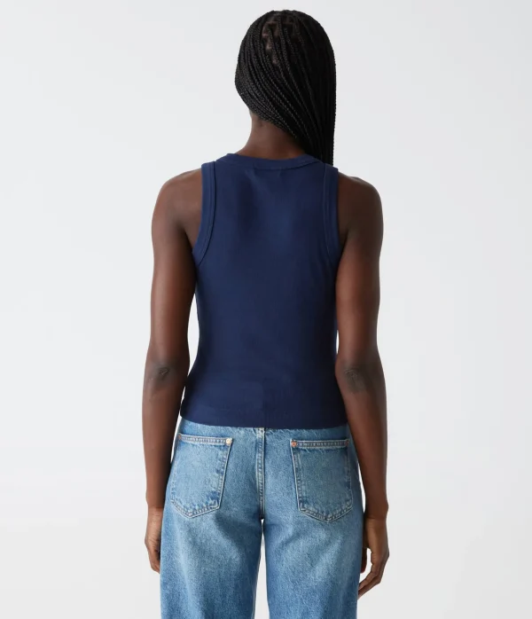 Michael Stars Gina Ribbed Crop Tank- Tank Tops | Ultra Rib T-Shirts