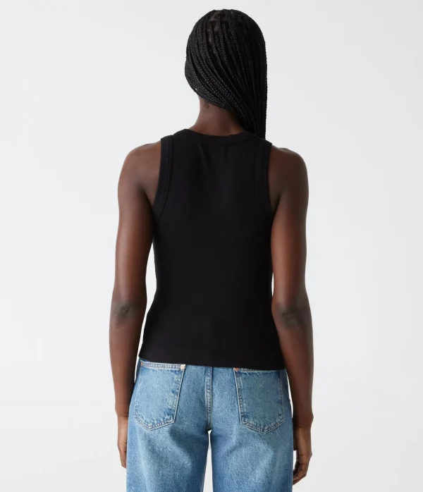 Michael Stars Gina Ribbed Crop Tank- Tank Tops | Ultra Rib T-Shirts