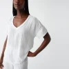 Michael Stars Gretna Fabric Mixed Tee- T-Shirts | Supima Cotton T-Shirts