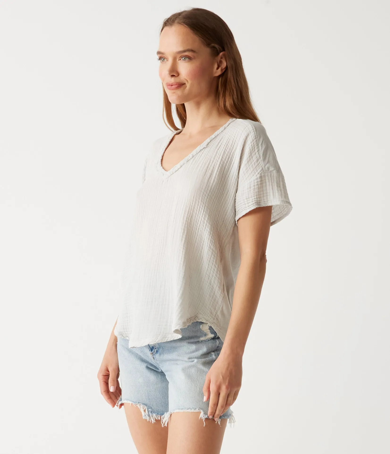 gretna_fabric_mixed_tee_10.webp Michael Stars Gretna Fabric Mixed Tee- T-Shirts | Supima Cotton T-Shirts