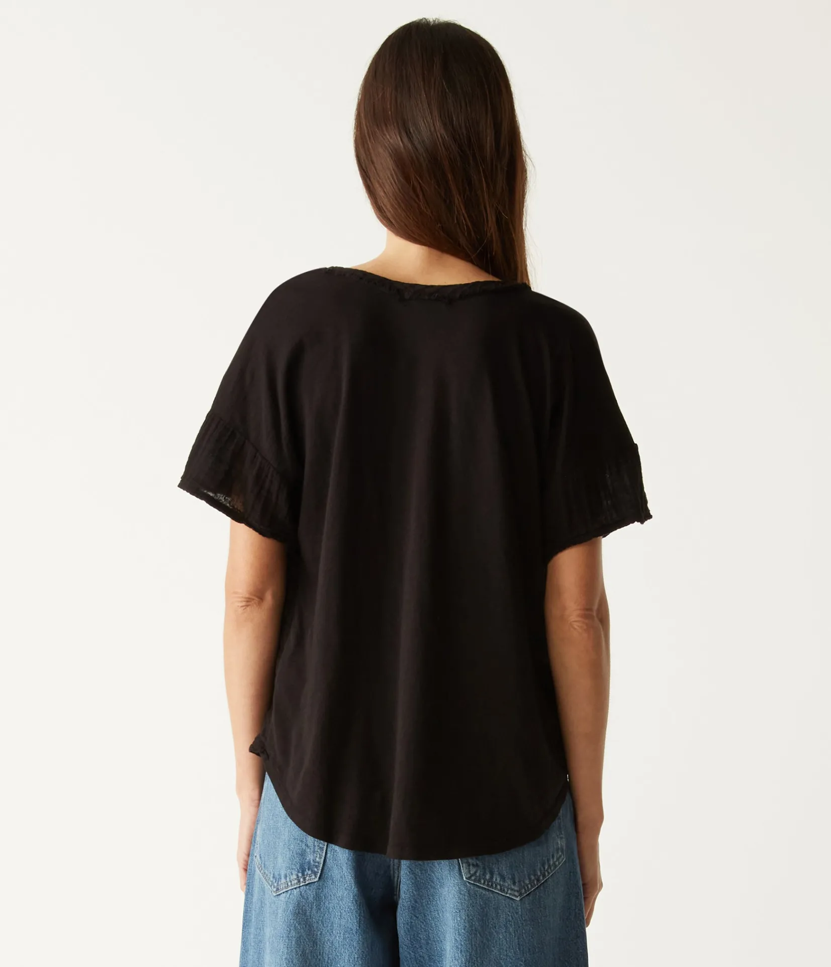 gretna_fabric_mixed_tee_19.webp Michael Stars Gretna Fabric Mixed Tee- T-Shirts | Supima Cotton T-Shirts