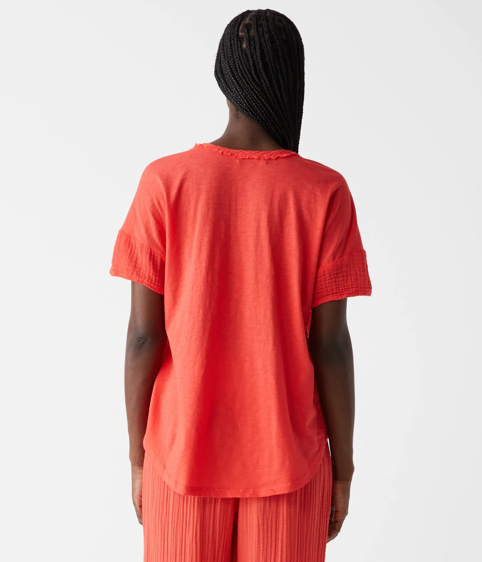 gretna_fabric_mixed_tee_23.webp Michael Stars Gretna Fabric Mixed Tee- T-Shirts | Supima Cotton T-Shirts
