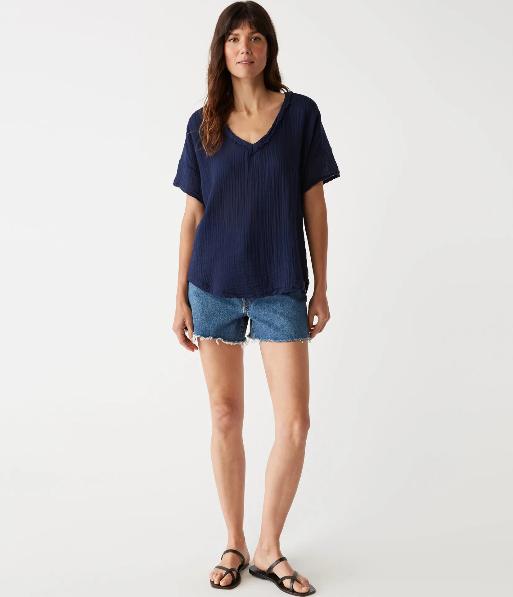 gretna_fabric_mixed_tee_25.webp Michael Stars Gretna Fabric Mixed Tee- T-Shirts | Supima Cotton T-Shirts