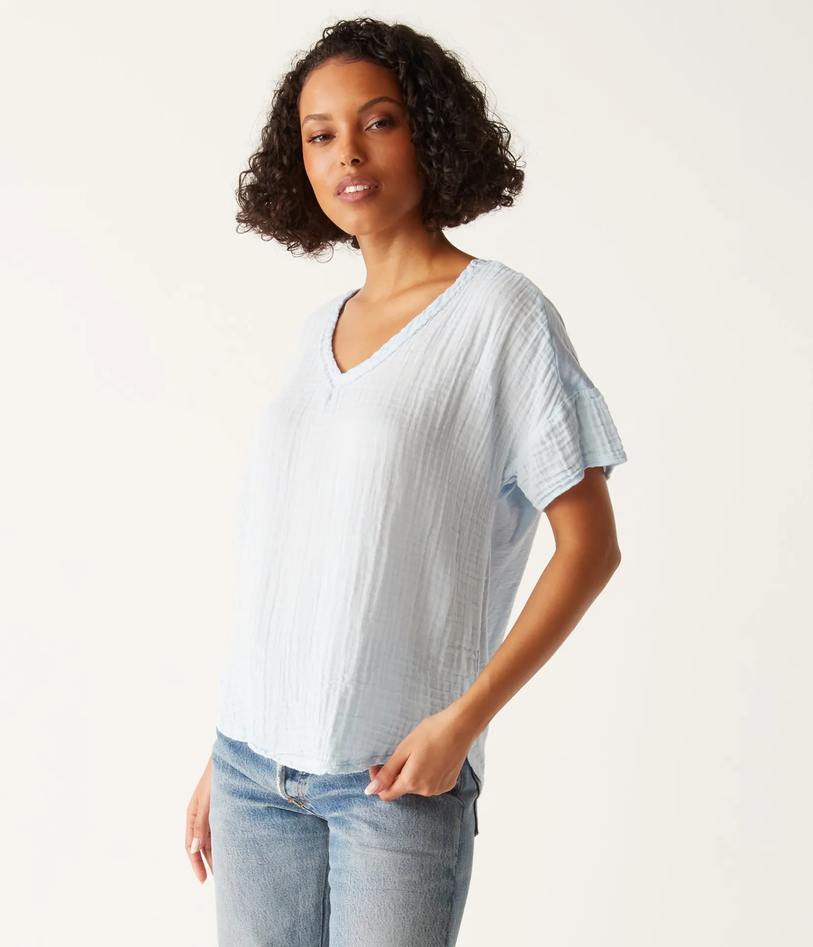 gretna_fabric_mixed_tee_38.webp Michael Stars Gretna Fabric Mixed Tee- T-Shirts | Supima Cotton T-Shirts