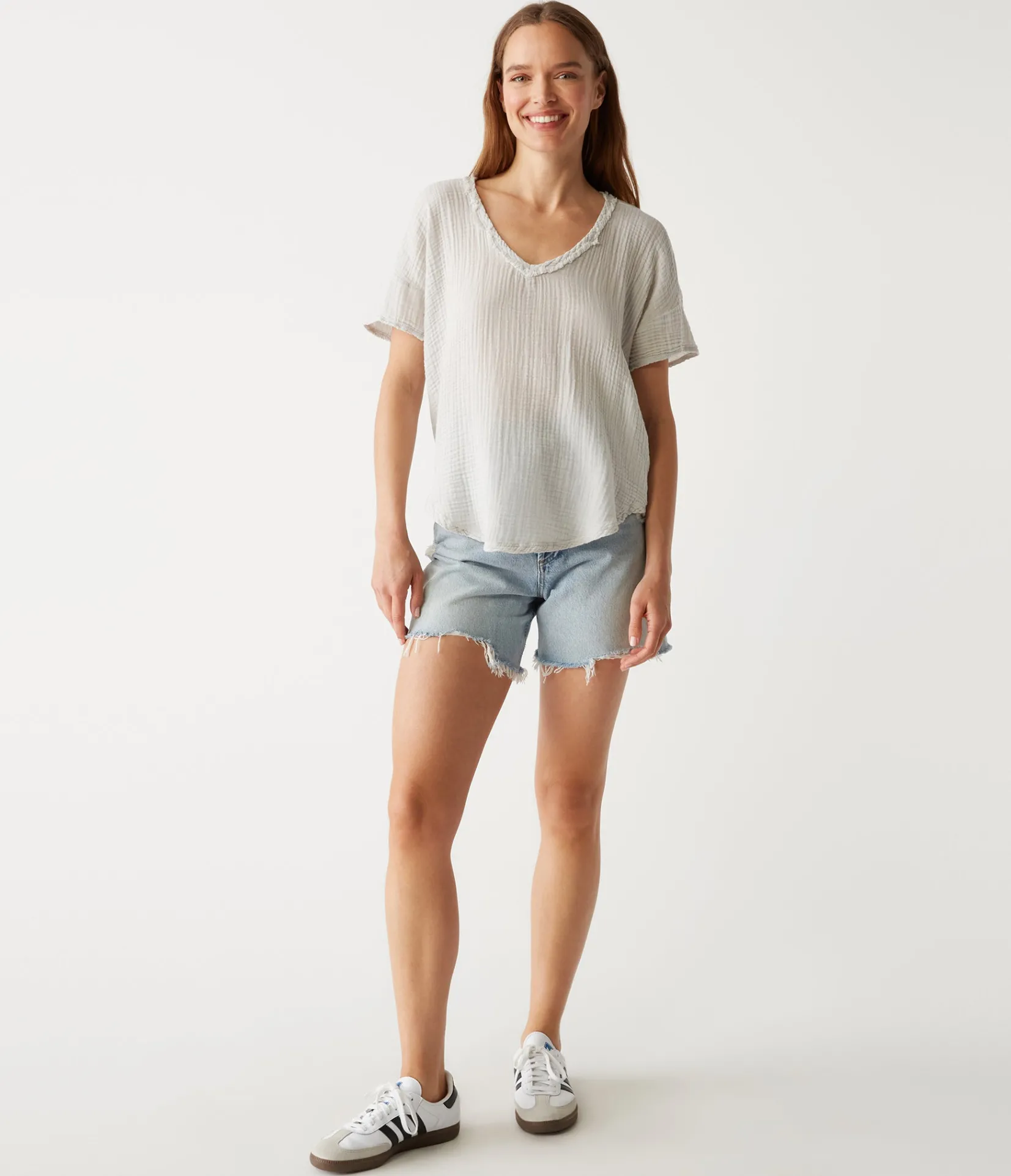 gretna_fabric_mixed_tee_9.webp Michael Stars Gretna Fabric Mixed Tee- T-Shirts | Supima Cotton T-Shirts