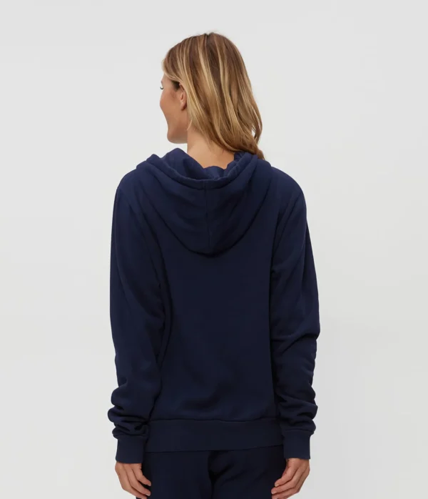 Michael Stars Harper Plush Terry Zip-Up Hoodie- Loungewear
