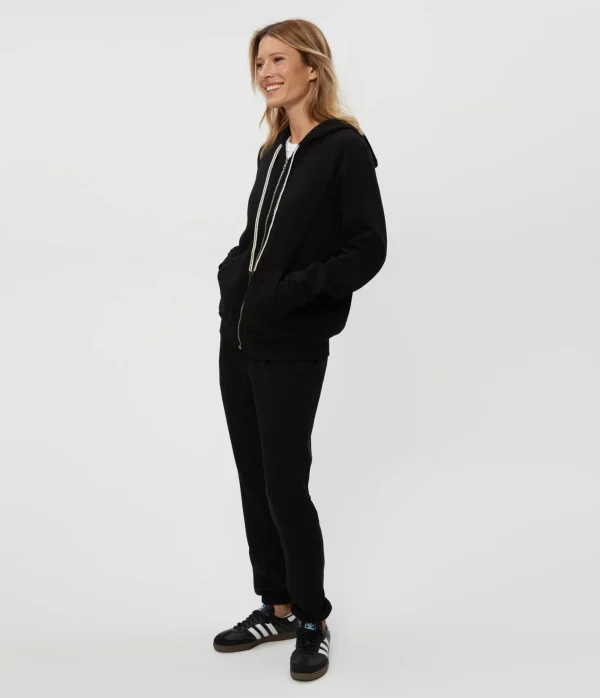 Michael Stars Harper Plush Terry Zip-Up Hoodie- Loungewear