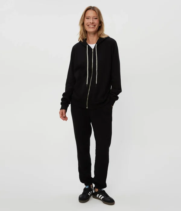 Michael Stars Harper Plush Terry Zip-Up Hoodie- Loungewear